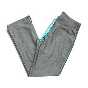 FIGS Kade Scrub Pants Womens Small Gray Technical Collection Drawstring Pockets